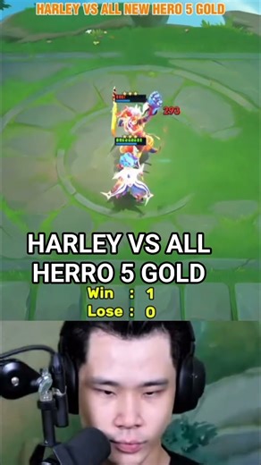 HARLEY VS ALL HERRO 5 GOLD #mlbb #magichessgogo