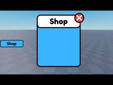 How to make an shop gui in Roblox Studio 2026