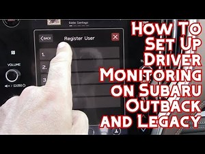 How To Program Driver Monitoring System on 2020 2021 Subaru Outback and Legacy