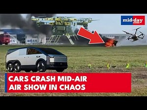 XPeng Flying Car CRASHES Mid-Air at Changchun Air Show | Dramatic Blaze Caught on Camera - WATCH