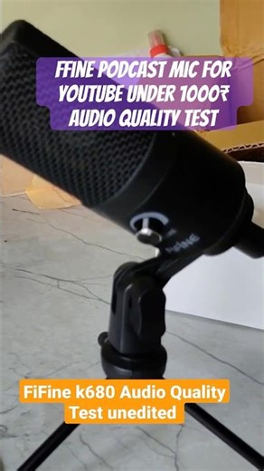 Best podcast mic for Youtube FiFine K680 Audio Quality Test Un Edited #youtubemic #podcastmic