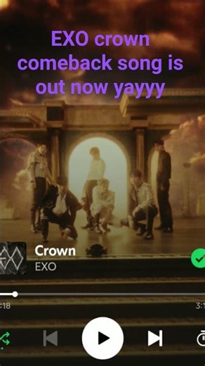 EXO NEW COMEBACK SONG IS FINALLY OUTTT!! CROWN yayyy💜💜#kpop #crown #EXO