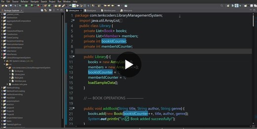 30 Days Coding Challenge: Java Library Management System | Yarragunta Dinesh Kumar Reddy posted on the topic | LinkedIn