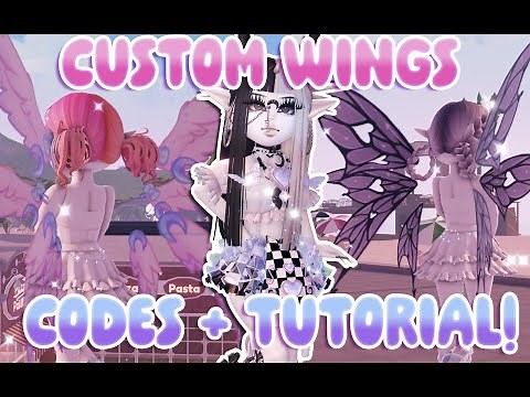 how to make CUSTOM WINGS on ROYALE HIGH 🫧🏰 codes + tutorial