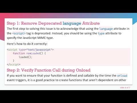 Understanding the Uncaught ReferenceError: Why Your Onload JavaScript Function Isn't Defined
