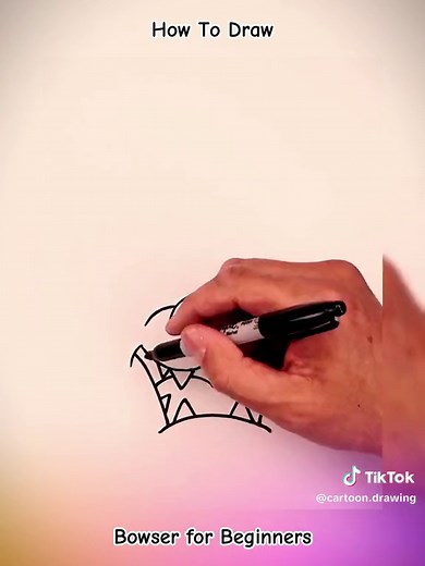 Easy Bowser Drawing Tutorial for Beginners