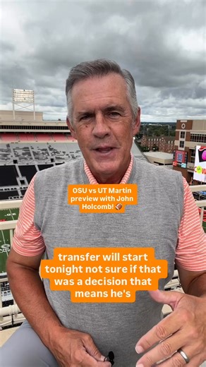 9.2K views · 61 reactions | 2 hours to kickoff  John Holcomb is in Stillwater with a preview of tonight’s game. ⬇️ Read more here: https://www.newson6.com/story/68b0a8fe539685f01358537f/oklahoma-state-vs-ut-martin-game-preview-key-storylines-where-to-watch?utm_medium=social&utm_source=facebook_KOTV_-_News_On_6 | KOTV - News On 6 | Facebook
