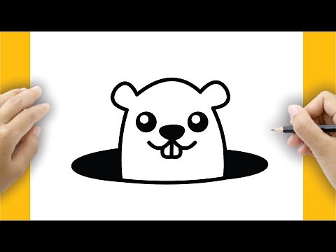 How to draw a groundhog out of its hole