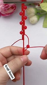 How to tie a lucky red bracelet #bracelet #diy #handmade #crafts | Craft Haven