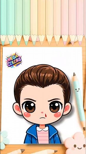 🎨 Dibuja a ONCE 🧇 Stranger Things 🎥How to draw Eleven