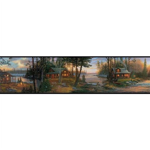 Cabin Fever Wallpaper Border