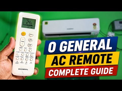 O General Ac Remote Full Guide Hindi ⚡️ How To Use O General Ac Remote Control ⚡️