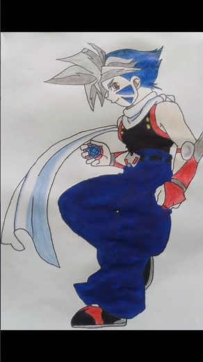 Kai Hiwatari Drawing💘💘-Stickman to anime drawing