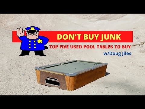 Top 5 Used Pool Tables for 2021 that will Last a LIFETIME!!!