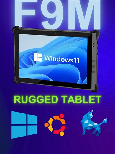 Higole F9M rugged tablet, equipped with an I5 processor, can handle all your work! #industrialpc #industrialcomputer #industrialpcs #panelpc #allinonepc #minipc #kisok #ruggedtablet #pctablet #tabletpc