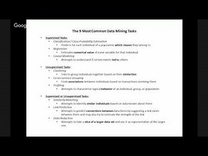 Data Science for Business: The 9 Most Common Data Mining Tasks