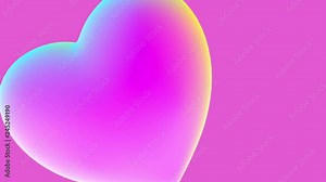 Social love heart icon symbol animation seamless loop isolated with alpha. Love icon across the screen. Love heart symbol on green screen with alpha.