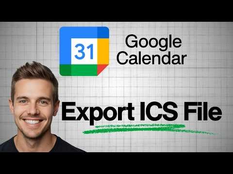 How to Export a Google Calendar ICS File