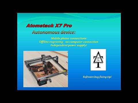 Atomstack X7 Pro- Mobile phone connections