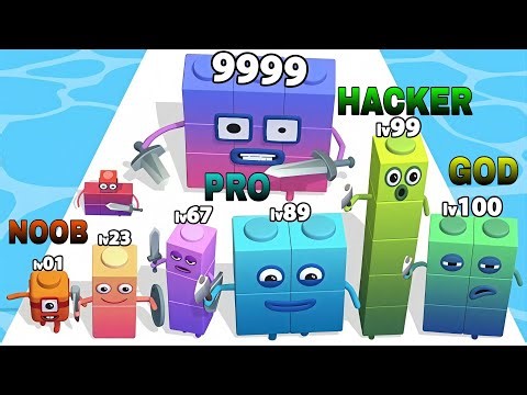 Amazing Gameplay 😍|NOOB VS PRO VS HACKER VS GOD in Number Cube