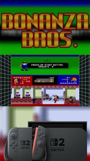 Bonanza Bros Sega Genesis Classics Nintendo Switch 2 Gameplay