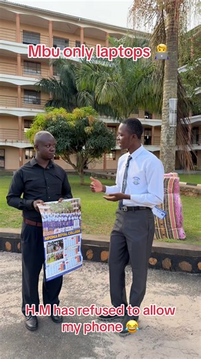 I asked the head teacher if he could accept my phone so that I can access social media. He told me mbu they only and only allow laptops because they have a computer lab that is well equipped with computers for those students that don’t have personal laptops. So awo wetuli 😂😂😂😂😂😂😂@Mpoma Royal College mukono