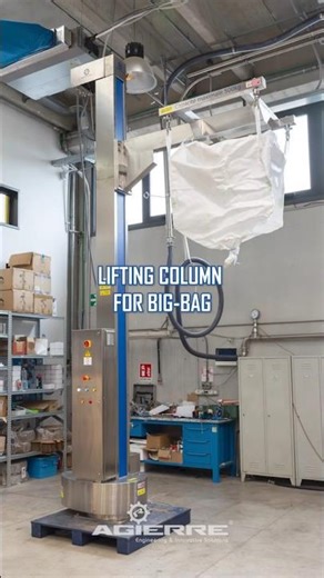 Lifting Column for Big-Bag Discharge - AGIERRE #LiftingColumn
