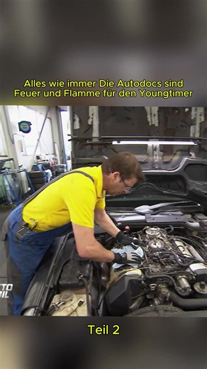 P2. Alles wie immer Die Autodocs sind Feuer und Flamme für den Youngtimer