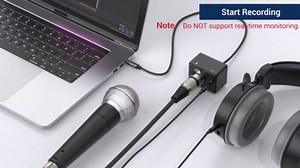Cubilux XLR to 3.5mm Microphone Adapter with Headphone Jack, XLR Female to 1/8 TRRS Combo Jack MIC Converter Compatible with MacBook, Smartphone, Tablet, PC, 3.3 Feet