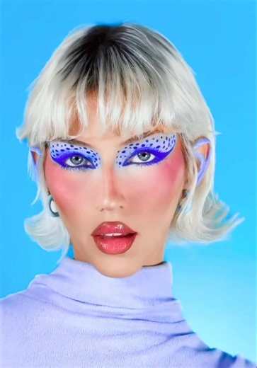 Stunning Blue Makeup Look Tutorial with NARS and Huda