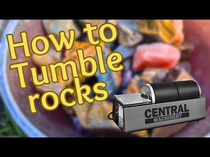 Rock tumbling process using Harbor freight rotary tumblers, step by step instructions