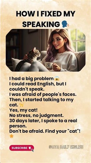 English Reading Practice: My Secret Teacher! 🐈 #shorts #englishreading