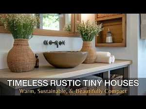Modern Rustic Tiny Homes | Natural Material Interiors, Elegant Kitchens & Sustainable Compact Living