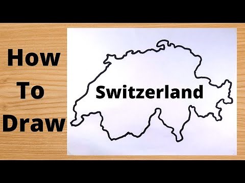 Switzerland Map Drawing - Easy Trick