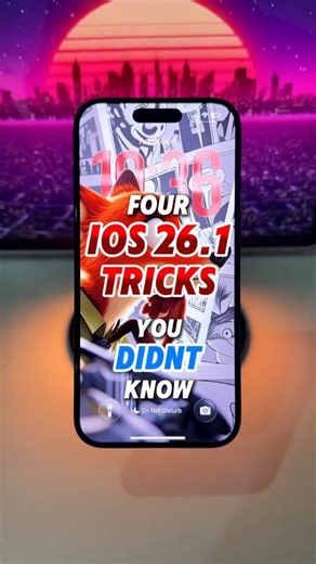 phone tips on Instagram: "Here are 4 secret iOS 26.1 tricks that most iPhone users have no idea about 👀 Try them out and watch how much smoother your iPhone feels! 💨 #iPhoneTips #iOS26 #iOS261 #AppleTricks #iPhoneHacks #TechUsOut #iPhoneUsers #AppleTips #iPhoneFeatures #referralprogram #extraincome #lightinstallation #onlineincome #housing #homeservice #solarpowered #astronomy #businessgrowth"
