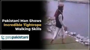 9.9K views · 265 reactions | This video features a man with incredible tightrope walking skills. Tightrope walking is an invaluable skill as it requires extraordinary courage. It involves motor skills, balance, coordination, proprioception, etc. | ProPakistani | Facebook