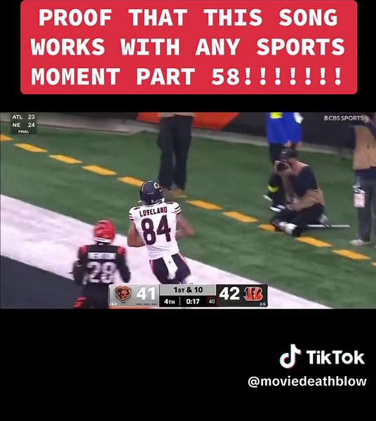 Prueba de que esta canción funciona en cualquier momento deportivo