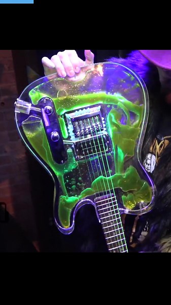 John 5 shows you his lava lamp guitar and tells you how it was made! #john5 #robzombie #guitarist #digitaltourbus #gearmasters #guitargear #metalguitarist