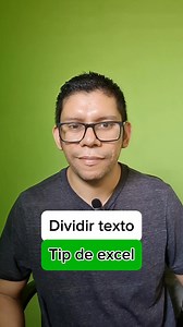 Dividir texto en excel #exceltips #tecnologia #tips #ordenador #android #windows #movil #apps | raymon_acuna
