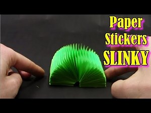 Cool action Origami Stickers SLINKY ✦ IN ENGLISH✦ - Yakomoga Easy Origami tutorial