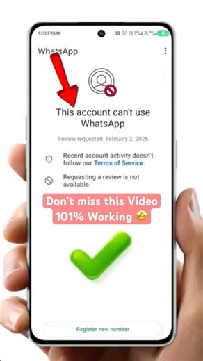 This account can no longer use WhatsApp 😭