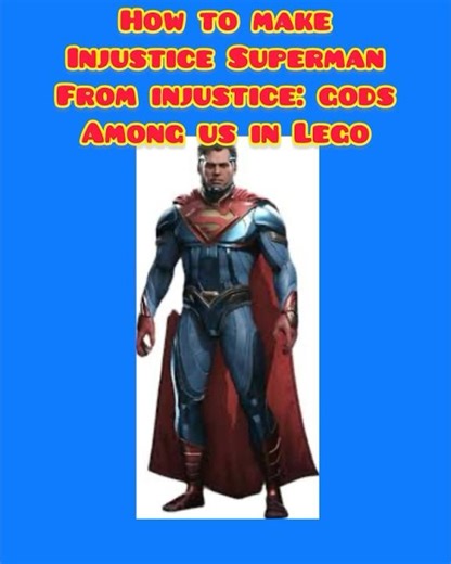 How to make Injustice Superman from Injustice: Gods Among Us in Lego ‪@DeadDoomLego‬
