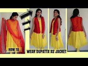 How To Wear Dupatta As Jacket | Easy DIY Using Safety Pins| PART 1