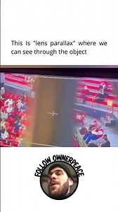 This Is "lens parallax" where we can see through the object #daily #peace #world #history #facts