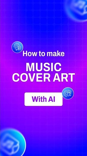 Free music cover art designs with AI
