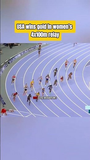 USA's relay team just left everyone in the dust 🔥 #olympics #trackandfield