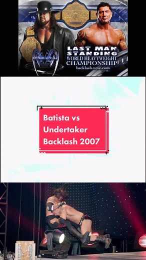 Undertaker vs Batista in a Last man Standing match for the World Heavyweight Championship at Backlash 2007 #wwe #raw #smackdown #wrestlemania #wrestling #batista #davebautista #undertaker #theundertaker #lastmanstanding #fyp #xyzbca
