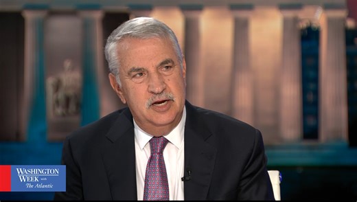 "I'm completely disoriented if I'm an ally, and I'm completely disoriented if I'm the foreign affairs columnist for The New York Times because I've never covered this world," said Thomas L. Friedman. "If I were writing a book today, Jeff, it would be called 'The Post-America World.'" | Washington Week PBS