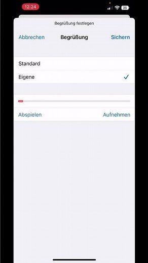 Persönliche Mailbox - Ansage am iPhone einstellen