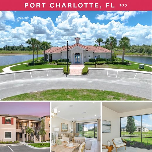 6.6K views · 536 reactions | Discover beauty around every corner at Bella Via, a beautiful, gated community in Port Charlotte, FL. Enjoy your new construction, move-in ready condo home featuring open concept floor plans and designer finishes throughout. Models and amenities now open!  | Taylor Morrison | Facebook